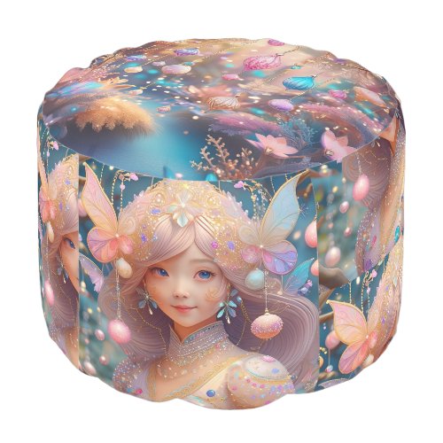 Pouf de fantaisie enchantée pour décoration magique